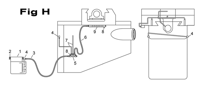 Fig-6 Diagram and Parts List for 698067  Jet Mill