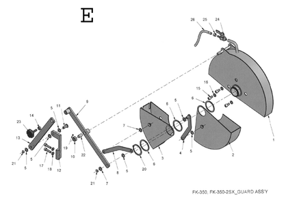 Part Location Diagram of FK350-422 Wilton Bushing