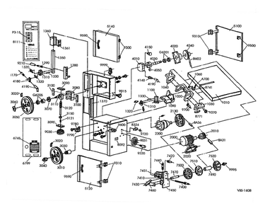 Part Location Diagram of VBS1408-3050 Wilton Upper Wheel