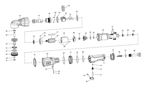 Fig-0 Diagram and Parts List for 505124  Jet Wrench