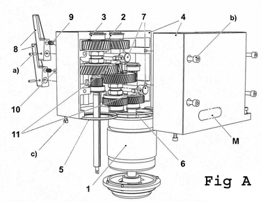 Fig-8 Diagram and Parts List for J-A3008M-PF2 354036 Jet Drill Press