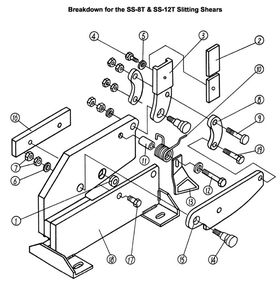 Page 1 Diagram and Parts List for 755108K-SS-8T  Jet Metal Work & Weld