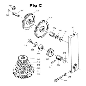 Part Location Diagram of BDB919-313 Jet Spacing Ring