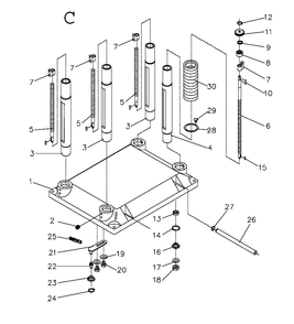 Fig-3 Diagram and Parts List for 708544  Jet Planer Jointer