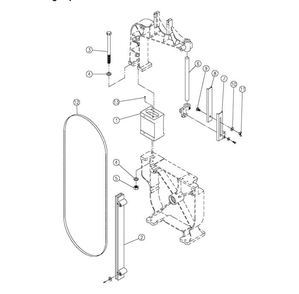 Optional Riser Block Diagram and Parts List for J-8203K  Jet Band Saw
