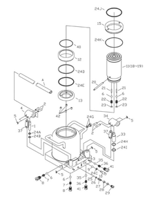 Fig-0 Diagram and Parts List for JHJ-100 453399 Jet Hand Truck & Dolly