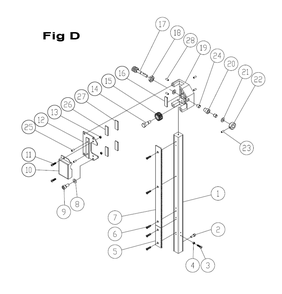 Part Location Diagram of JT9-JWBS18B-1125 Jet GUIDE BRACKET ASSEMBLY