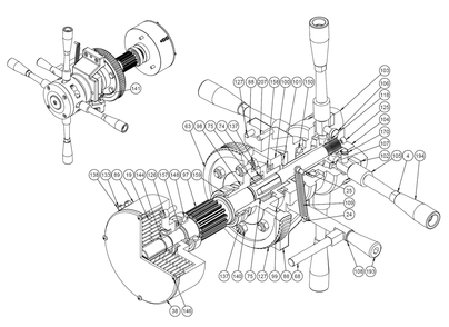 Fig-5 Diagram and Parts List for J-2360 354051 Jet Drill Press