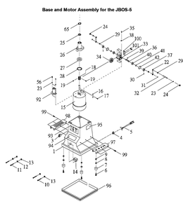 Fig-1 Diagram and Parts List for 708404  Jet Sander Grinder