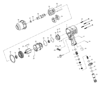 Fig-0 Diagram and Parts List for 505123  Jet Wrench