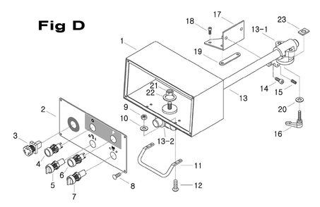 Fig-7 Diagram and Parts List for 698155  Jet Mill