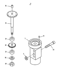 Fig-10 Diagram and Parts List for 321125  Jet Lathe