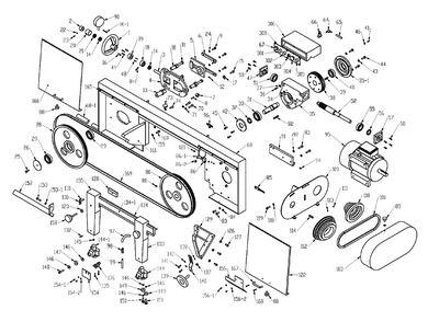 Fig-0 Diagram and Parts List for 413411  Jet Table Saw
