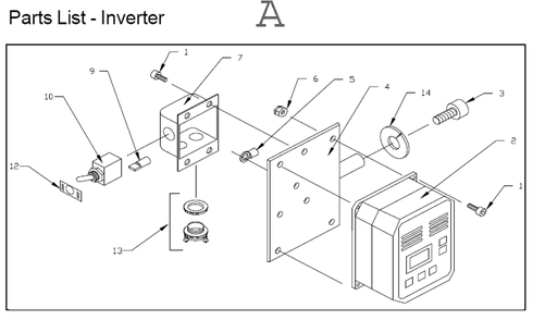 Fig-1 Diagram and Parts List for 577001  Jet Sander Grinder