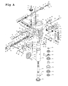 Fig-1 Diagram and Parts List for JTM-2 690017 Jet Mill