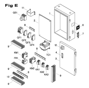 Fig-5 Diagram and Parts List for 698115  Jet Mill