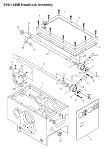 Fig-0 Diagram and Parts List for 311450  Jet Lathe