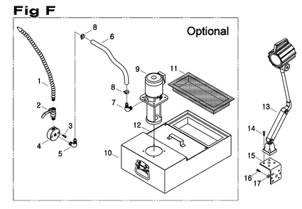 Fig-8 Diagram and Parts List for 698155  Jet Mill
