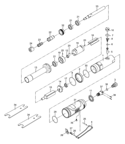 Part Location Diagram of JT9-JAT480-11 Jet DIFFUSER