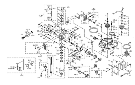Fig-0 Diagram and Parts List for JMD-18 350119 Jet Mill