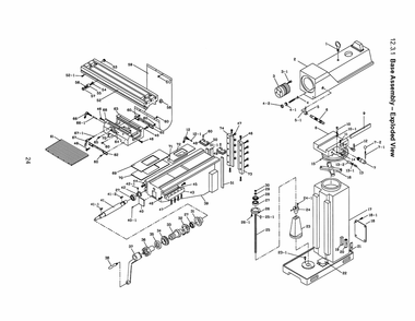 Fig-2 Diagram and Parts List for 690055  Jet Mill