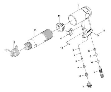 Fig-0 Diagram and Parts List for 505901  Jet Hammer