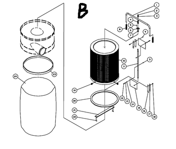 Fig-1 Diagram and Parts List for 710704K  Jet Dust Collector