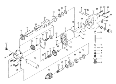 Fig-0 Diagram and Parts List for 550670  Jet Drill