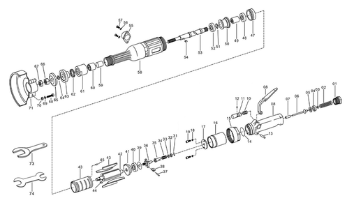 Part Location Diagram of JT9-JAT104-17 Jet SPRING PIN 3X8L