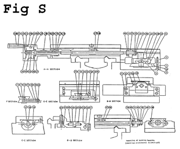 Fig-20 Diagram and Parts List for GH-1340W-3 321154 Jet Lathe