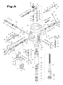 Fig-4 Diagram and Parts List for 698160  Jet Mill