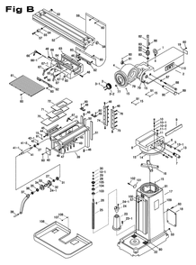 Fig-5 Diagram and Parts List for 698109  Jet Mill