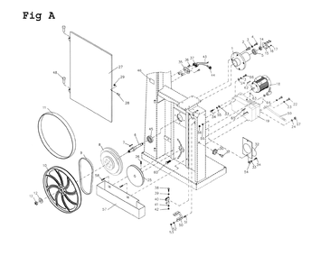 Fig-3 Diagram and Parts List for VBS-18MW 414418 Jet Table Saw