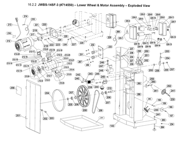 Part Location Diagram of JWBS14SF-3-212-1 Jet MOTOR BODY