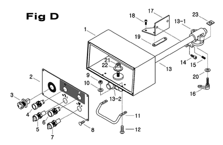 Fig-7 Diagram and Parts List for 698150  Jet Mill