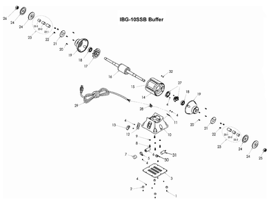 Part Location Diagram of JT9-IBG10-24 Jet WHEEL FLANGE