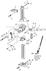 Part Location Diagram of FJ3-13 Jet Split Cotter Pin