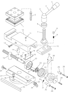 Part Location Diagram of 07-40 Jet Compound Screw