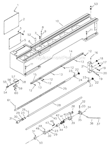 Part Location Diagram of 01-13 Jet End Bracket