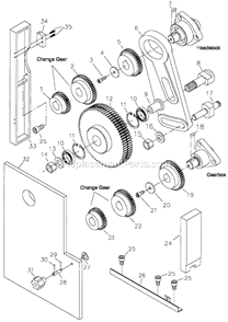 Part Location Diagram of CM9-05-43 Jet THREADSHAFT