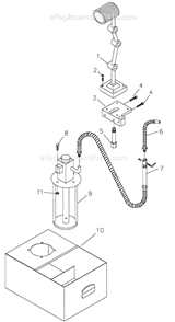 Part Location Diagram of CM9-GHW-CW06 Jet COOLANT DEVICE