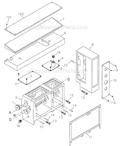 Part Location Diagram of CM9-05-73 Jet PLUG