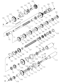 Part Location Diagram of 05-28 Jet Gear