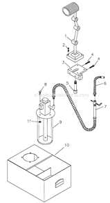 Page R Diagram and Parts List for GH-1440W  Jet Lathe