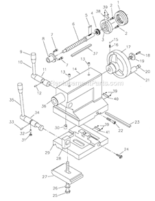 Part Location Diagram of 08-06 Jet Flange