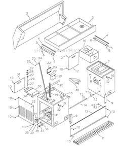Page M Diagram and Parts List for GH-1440W  Jet Lathe