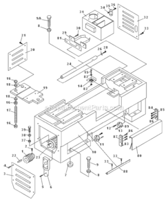 Part Location Diagram of ZX-S23A Jet Main Motor
