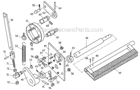 Part Location Diagram of ZX-22712A Jet Pedal