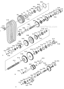 Page E Diagram and Parts List for GH-1440ZX  Jet Lathe
