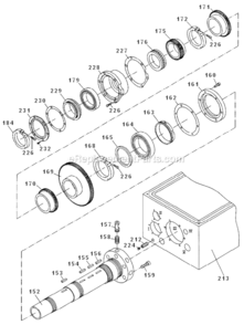 Page F Diagram and Parts List for GH-1440ZX  Jet Lathe